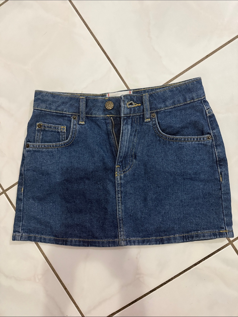 BDG Dark Blue Denim Mini Skirt